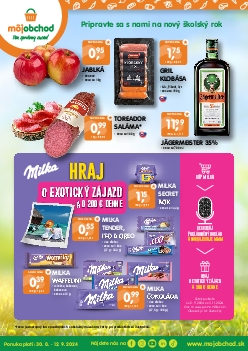 Môj obchod leták od piatka 30.8.2024